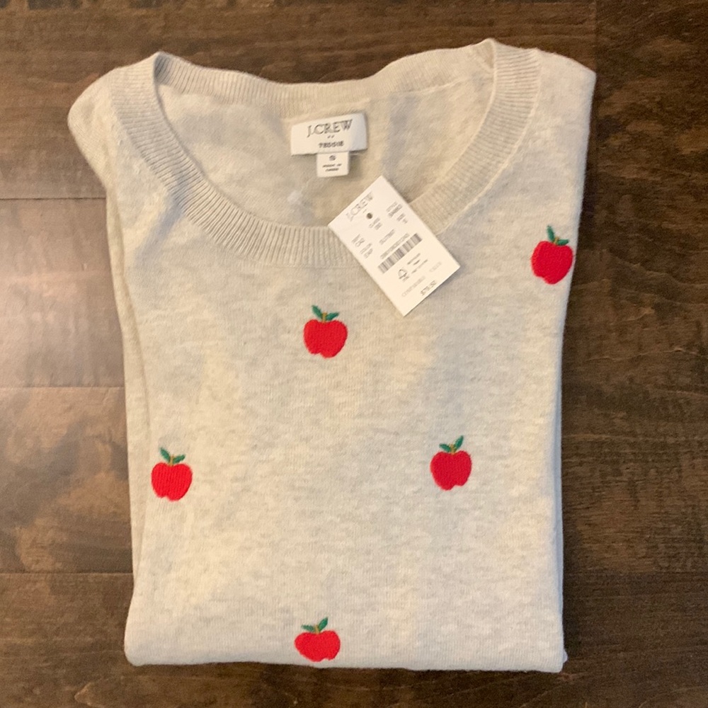 J. Crew Teddie apple sweater size small